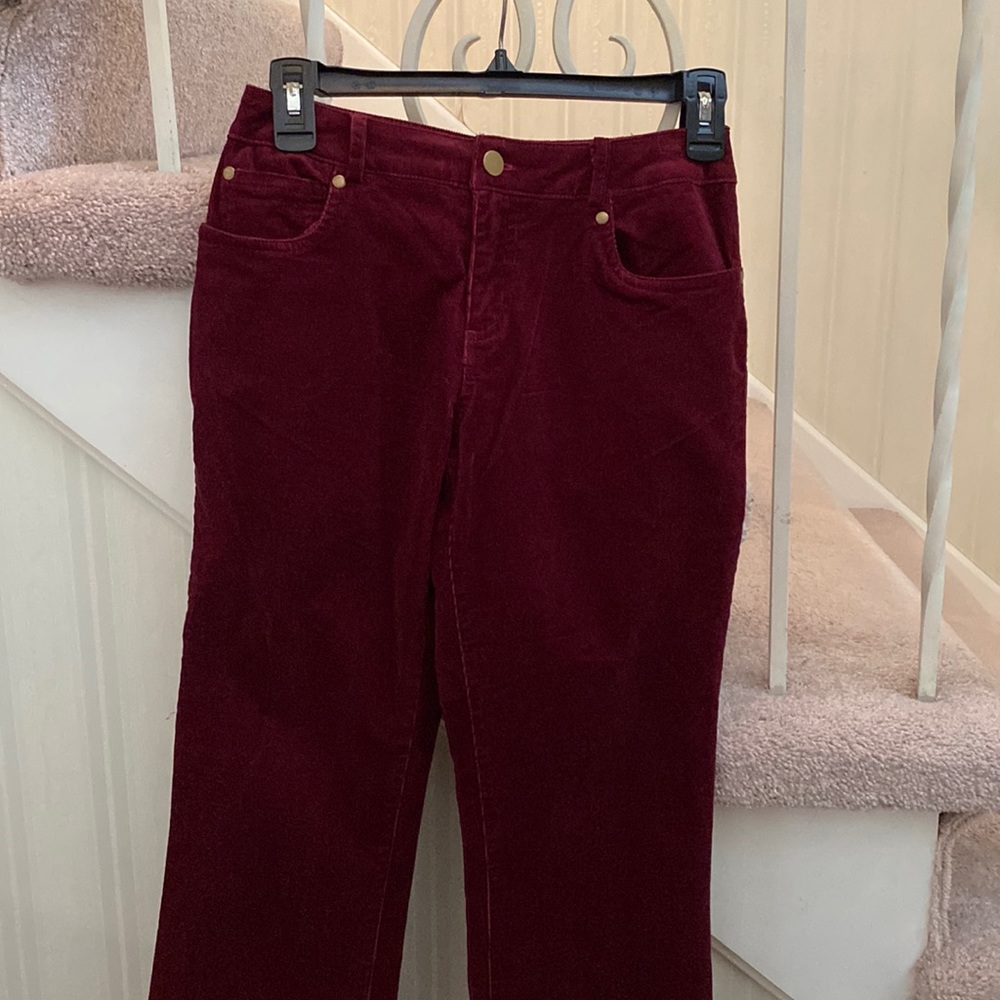 Maroon Corduroy Jeans